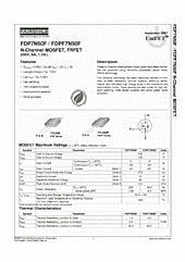 DataSheet FDPF7N50F pdf